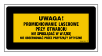 KB007 Uwaga niewidzialne promieniowanie laserowe