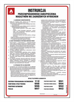 DB011 Instrukcja przeciwpożarowego zabezpieczenia magazynów nie zagrożonych wybuchem