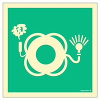 FB021 Lifebuoy with light and smoke w/o text