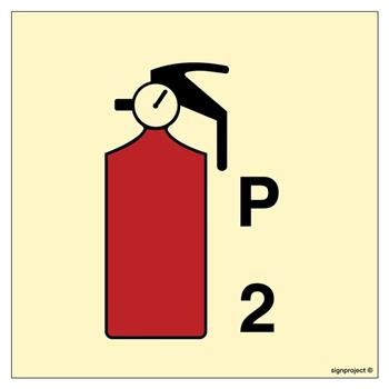FA083 2kg Powder fire extinguisher