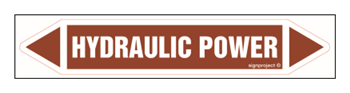 JF214 HYDRAULIC POWER - arkusz 5 naklejek