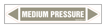 JF264 MEDIUM PRESSURE - arkusz 5 naklejek