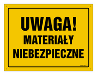 OA023 Uwaga! Materiały niebezpieczne