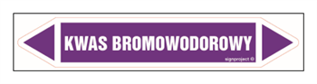 JF241 KWAS BROMOWODOROWY - arkusz 5 naklejek