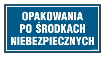 PA536 Opakowania po środkach niebezpiecznych