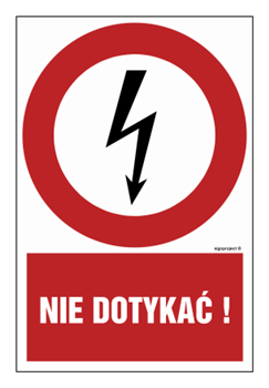 HC007 Nie dotykać