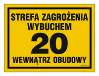 NB040 Strefa zagrożenia wybuchem 20 wewnątrz obudowy