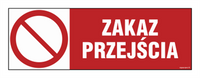 NC122 Zakaz przejścia