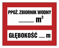 BC117 Ppoż.zbiornik wody ... m3 głębokość zbiornika ... m