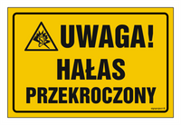 ND046 Uwaga hałas przekroczony