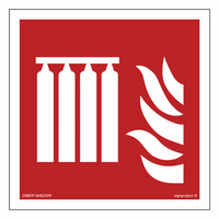 BF008 Bateria stałego urządzenia gaśniczego - arkusz 12 naklejek