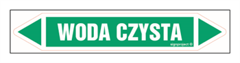 JF477 WODA CZYSTA - arkusz 4 naklejek