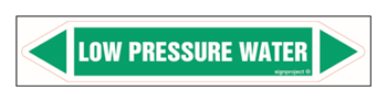 JF259 LOW PRESSURE WATER - arkusz 5 naklejek