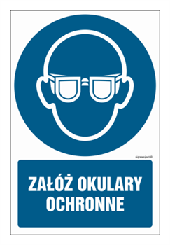 GL051 Załóż okulary ochronne