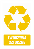 OD115 Etykieta na pojemniki na odpady Tworzywa sztuczne