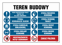 OI016 Teren budowy, Przed rozpoczęciem pracy podpisz się na liście obecności, Stosuj rękawice ochronne, St