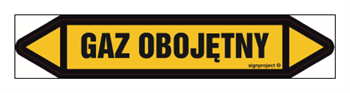 JF186 GAZ OBOJĘTNY - arkusz 5 naklejek