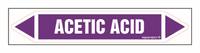 JF002 Acetic acid - arkusz 5 naklejek