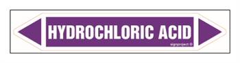 JF218 HYDROCHLORIC ACID - arkusz 5 naklejek