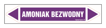 JF027 AMONIAK BEZWODNY - arkusz 5 naklejek