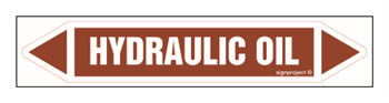JF213 HYDRAULIC OIL - arkusz 5 naklejek