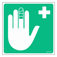 GH001 Punkt opatrunkowy - arkusz 12 naklejek