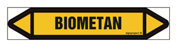 JF045 BIOMETAN - arkusz 4 naklejek