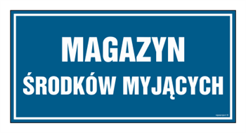 PA527 Magazyn Środków myjących - arkusz 6 naklejek