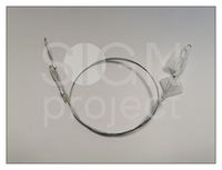 EM005 Zestaw linek stalowych z zawieszką kasetonową bez wkręta oczkowego (zamknięta pętla)