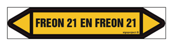 JF169 FREON 21 EN FREON 21 - arkusz 5 naklejek