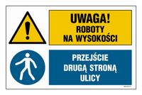OI042 Uwaga! roboty na wysokości, Przejście drugą stroną ulicy
