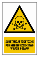 GF008 Substancje toksyczne. Niebezpieczeństwo w razie pożaru - arkusz 9 naklejek