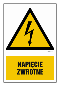 HA012 Napięcie zwrotne - arkusz 9 naklejek