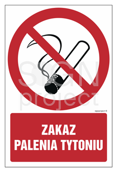 GC036 Zakaz palenia tytoniu