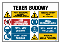 OI019 Teren budowy, Prace budowlane, jeżeli wchodzisz na teren budowy z dziećmi ostrzeż je przed niebezpie