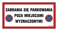 ND059 Zabrania się parkowania poza miejscami wyznaczonymi