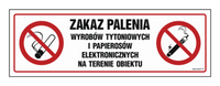 NC088 Zakaz palenia wyrobów tytoniowych i papierosów elektronicznych na terenie obiektu
