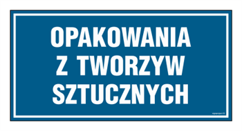 PA539 Opakowania z tworzyw sztucznych - arkusz 6 naklejek