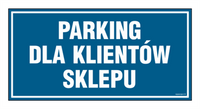 PA540 Parking dla klientów sklepu - arkusz 6 naklejek