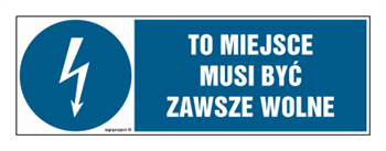 HF013 To miejsce musi być zawsze wolne