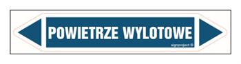 JF348 POWIETRZE WYLOTOWE - arkusz 5 naklejek