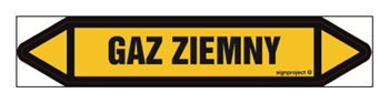 JF189 GAZ ZIEMNY - arkusz 5 naklejek