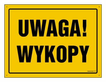 OA005 Uwaga! Wykopy