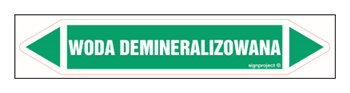 JF479 WODA DEMINERALIZOWANA - arkusz 5 naklejek
