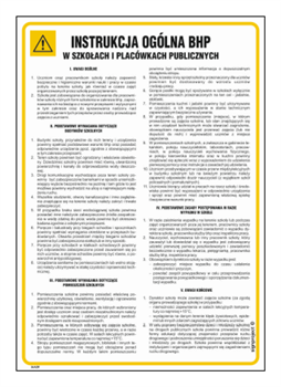 IAA09 Instrukcja ogólna BHP w szkołach i placówkach publicznych