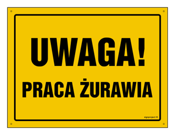 OA020 Uwaga! Praca żurawia