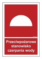 BB008 Przeciwpożarowe stanowisko czerpania wody - arkusz 9 naklejek