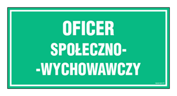 JE011 Oficer społeczno- wychowawczy