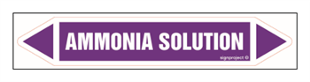 JF024 Ammonia solution - arkusz 5 naklejek