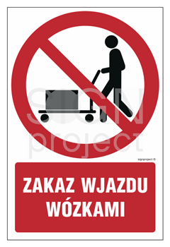 GC065 Zakaz wchodzenia z wózkami